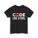 Code Programmer Coder Coding T-Shirt - Black