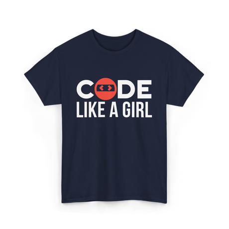 Code Programmer Coder Coding T-Shirt - Navy