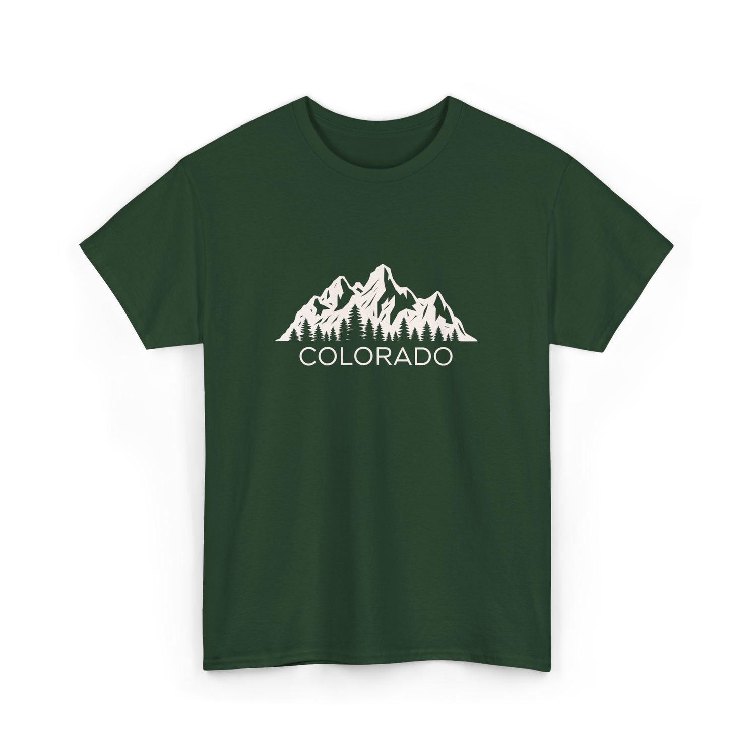 Colorado Mountains Colorado T-Shirt - Forest Green