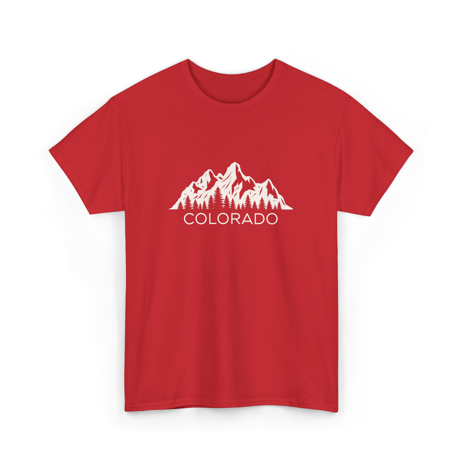 Colorado Mountains Colorado T-Shirt - Red