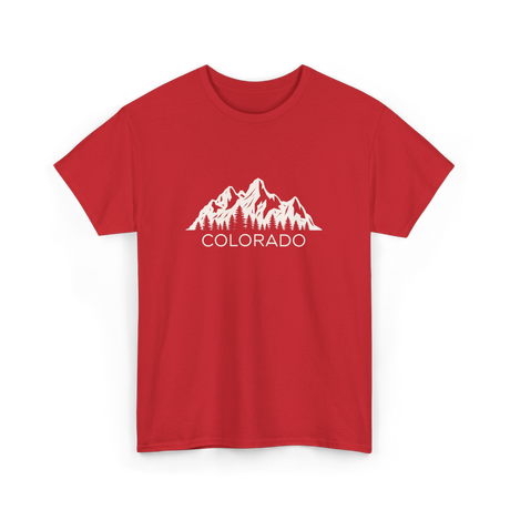 Colorado Mountains Colorado T-Shirt - Red