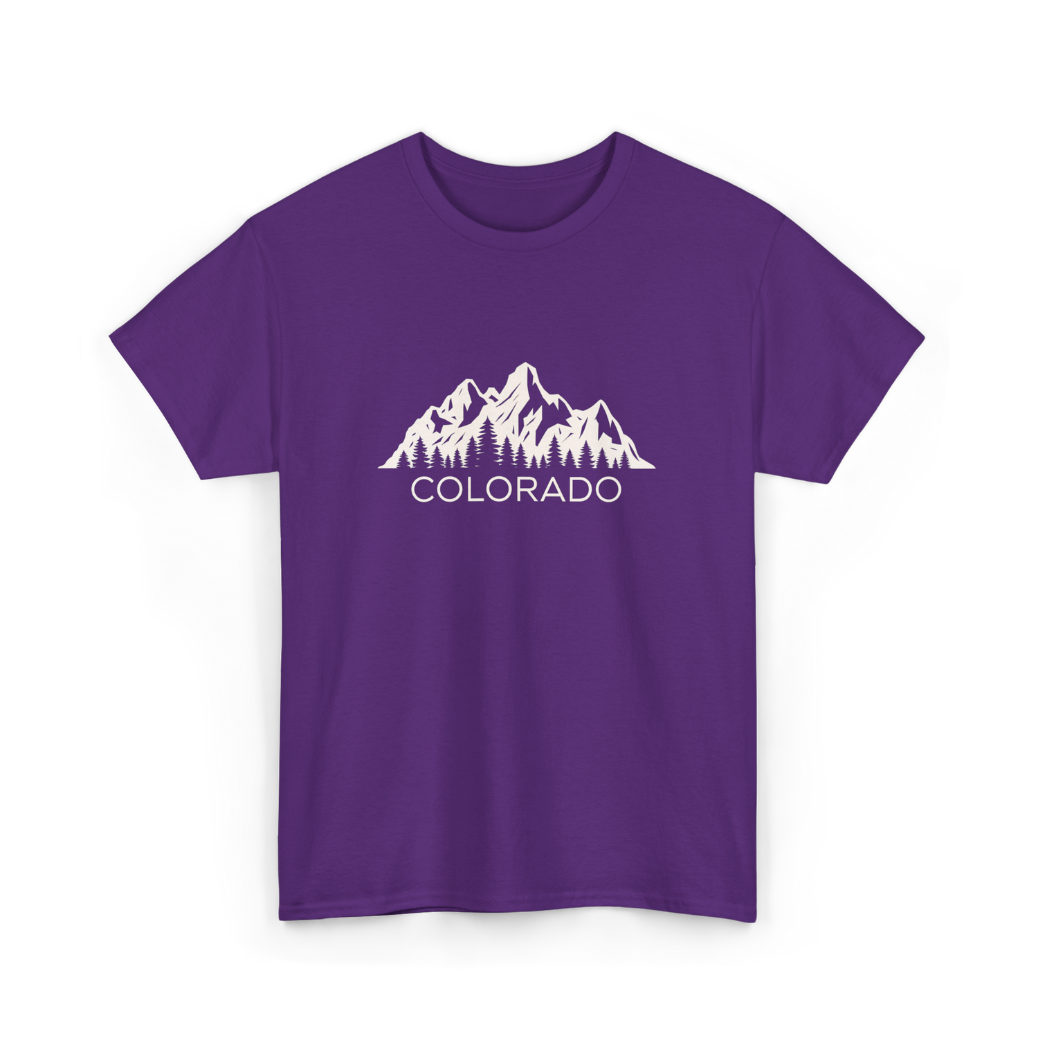 Colorado Mountains Colorado T-Shirt - Purple