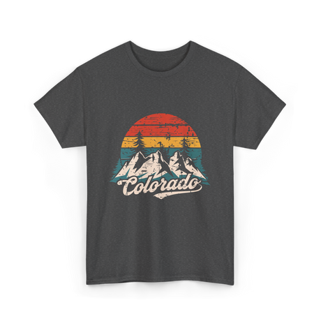 Colorado Mountains Nature Hiking T-Shirt - Dark Heather