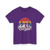 Colorado Mountains Nature Hiking T-Shirt - Purple