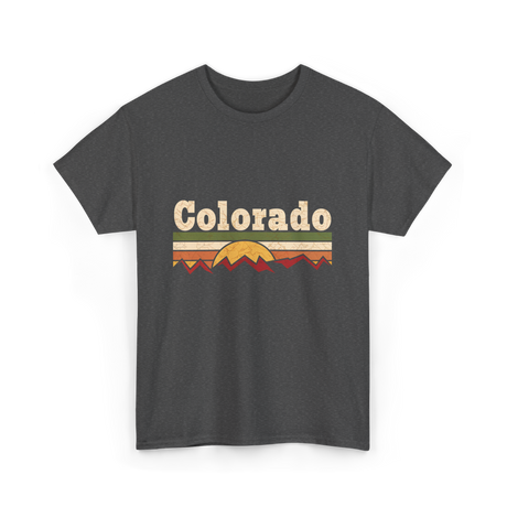 Colorado Vintage Retro Mountains T-Shirt - Dark Heather