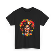 Colorful Art Black Queen Afro T-Shirt - Black