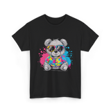 Colorful Bear T-Shirt - Black