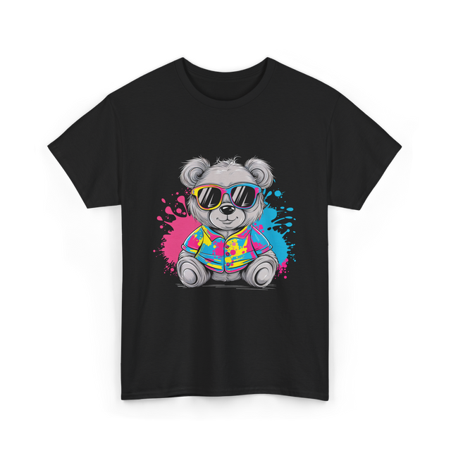 Colorful Bear T-Shirt - Black