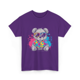 Colorful Bear T-Shirt - Purple