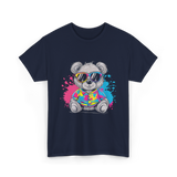 Colorful Bear T-Shirt - Navy