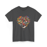 Colorful Birds Birdwatching Wildlife T-Shirt - Dark Heather