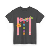 Colorful Bow Tie Clown Costume T-Shirt - Dark Heather