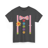 Colorful Bow Tie Costume T-Shirt - Dark Heather