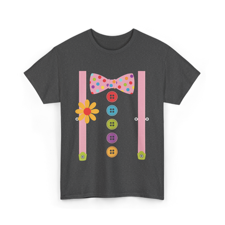 Colorful Bow Tie Costume T-Shirt - Dark Heather