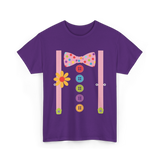 Colorful Bow Tie Costume T-Shirt - Purple