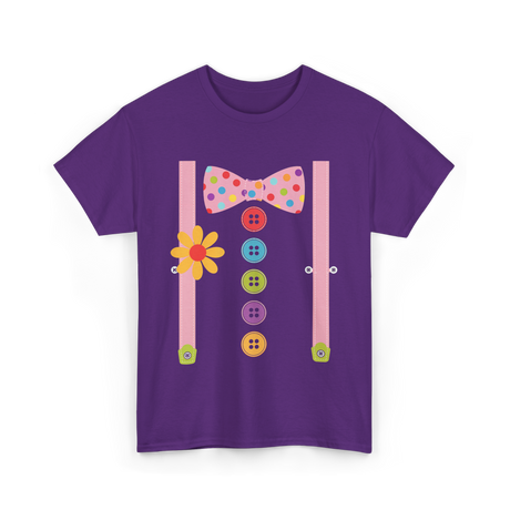 Colorful Bow Tie Costume T-Shirt - Purple