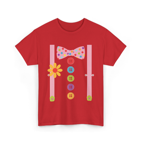 Colorful Bow Tie Costume T-Shirt - Red