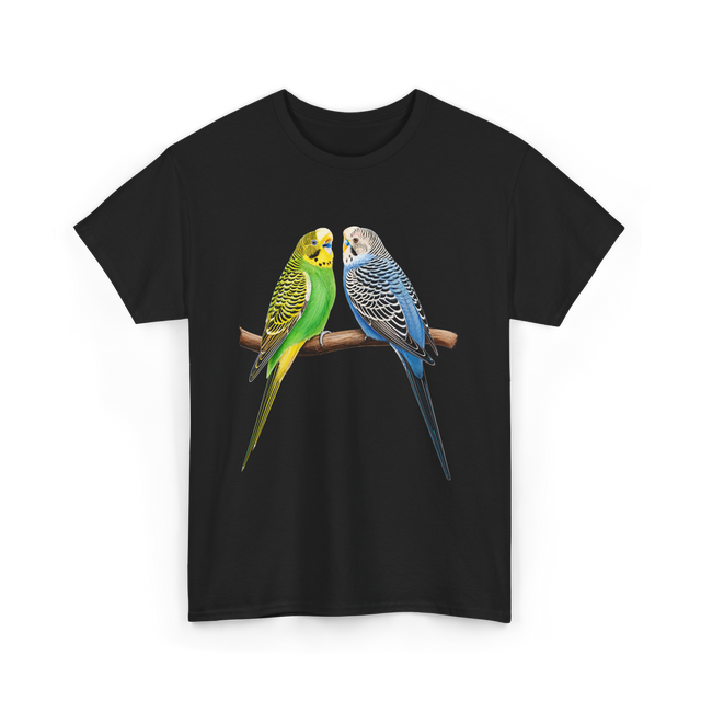 Colorful Budgies Bird Budgies Lover T-Shirt - Black