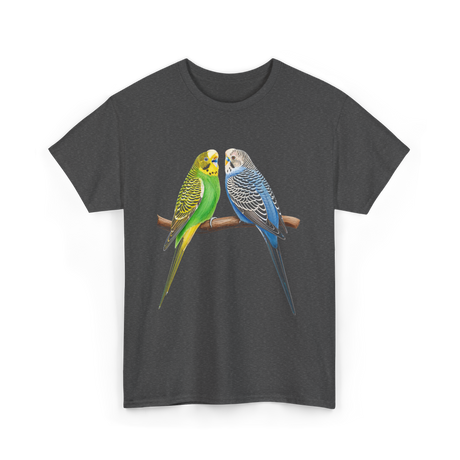 Colorful Budgies Bird Budgies Lover T-Shirt - Dark Heather