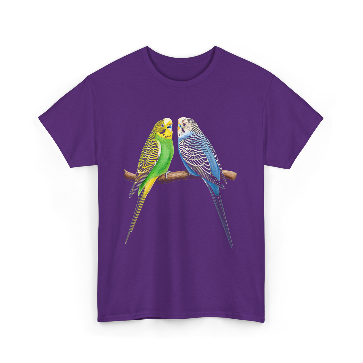 Colorful Budgies Bird Budgies Lover T-Shirt - Purple