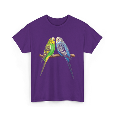 Colorful Budgies Bird Budgies Lover T-Shirt - Purple