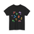 Colorful Climbing Holds Rock Climbing T-Shirt - Black