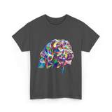 Colorful Dog Art Dog Lovers T-Shirt - Dark Heather
