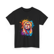 Colorful Ferret Ferret Art T-Shirt - Black