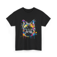 Colorful Frenchie Dog Lover T-Shirt - Black
