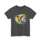 Colorful Hummingbird Nature Lover T-Shirt - Dark Heather