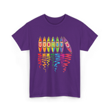 Colorful Kayaks Kayaking Adventure T-Shirt - Purple