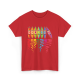Colorful Kayaks Kayaking Adventure T-Shirt - Red