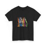 Colorful Kayaks Kayaking T-Shirt - Black