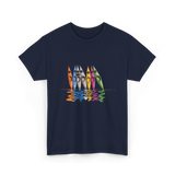 Colorful Kayaks Kayaking T-Shirt - Navy