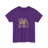 Colorful Kayaks Kayaking T-Shirt - Purple