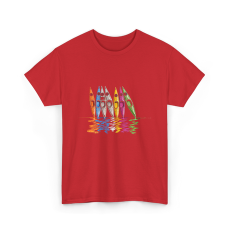 Colorful Kayaks Kayaking T-Shirt - Red