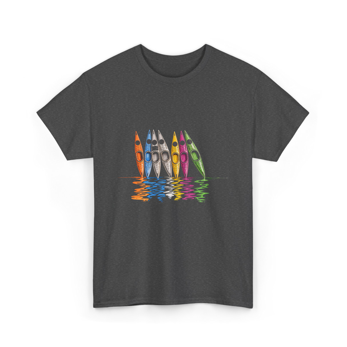 Colorful Kayaks Kayaking T-Shirt - Dark Heather