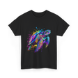 Colorful Ocean Animal T-Shirt - Black