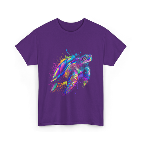 Colorful Ocean Animal T-Shirt - Purple