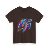 Colorful Ocean Animal T-Shirt - Dark Chocolate