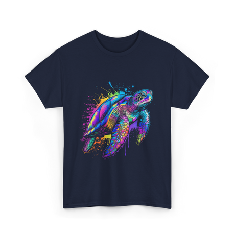 Colorful Ocean Animal T-Shirt - Navy