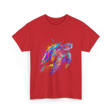 Colorful Ocean Animal T-Shirt - Red