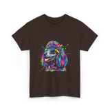 Colorful Poodle Dog Poodle Lovers T-Shirt - Dark Chocolate