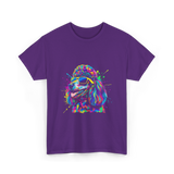 Colorful Poodle Dog Poodle Lovers T-Shirt - Purple