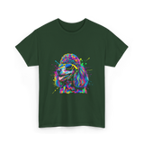 Colorful Poodle Dog Poodle Lovers T-Shirt - Forest Green