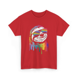 Colorful Sloth Sloth Lover T-Shirt - Red