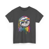 Colorful Sloth Sloth Lover T-Shirt - Dark Heather