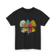 Colorful Trees Nature Wildlife T-Shirt - Black