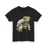 Colorful Turtle Turtle Lover T-Shirt - Black