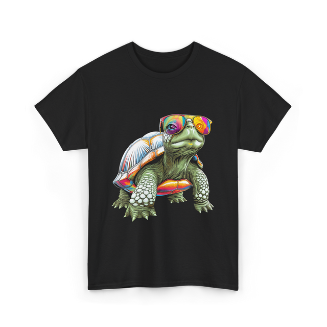 Colorful Turtle Turtle Lover T-Shirt - Black